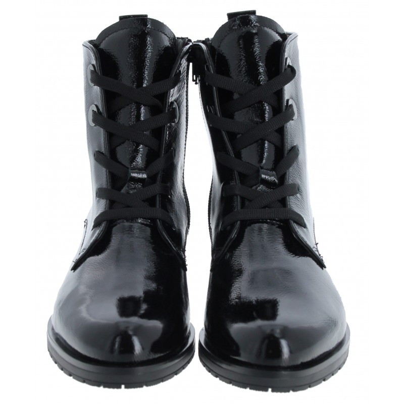 Gabor Prissie 32.065.97 Ladies Ankle Boots Black Patent